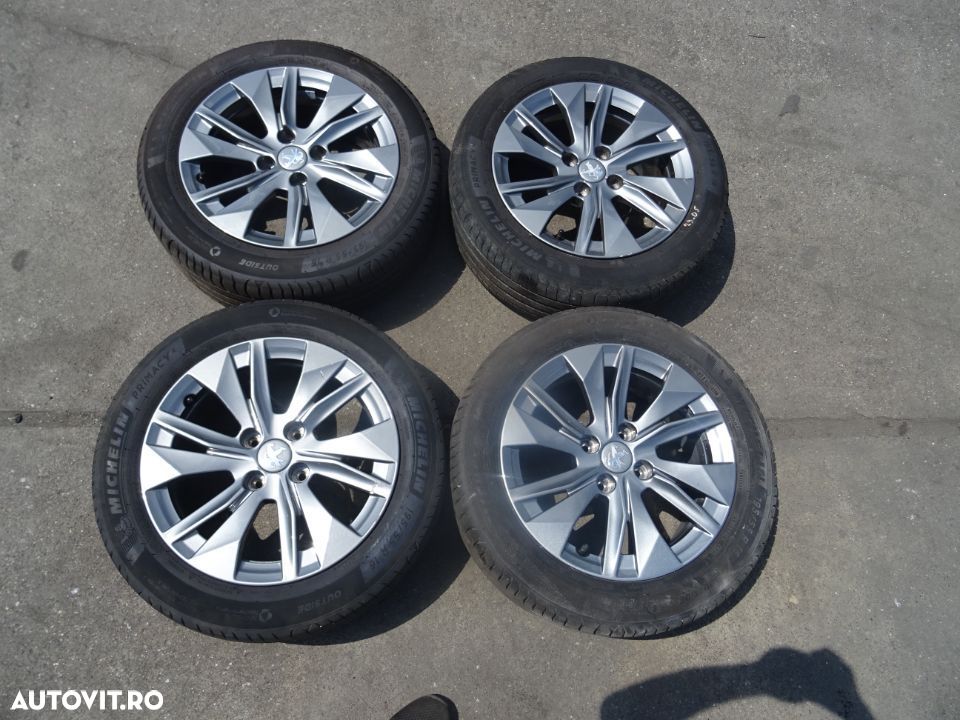 Vand Jante Aliaj cu Cauciucuri Peugeot 308 195/55 R16 6,5Jx16CH4-32 cod: 9828185580 - 1