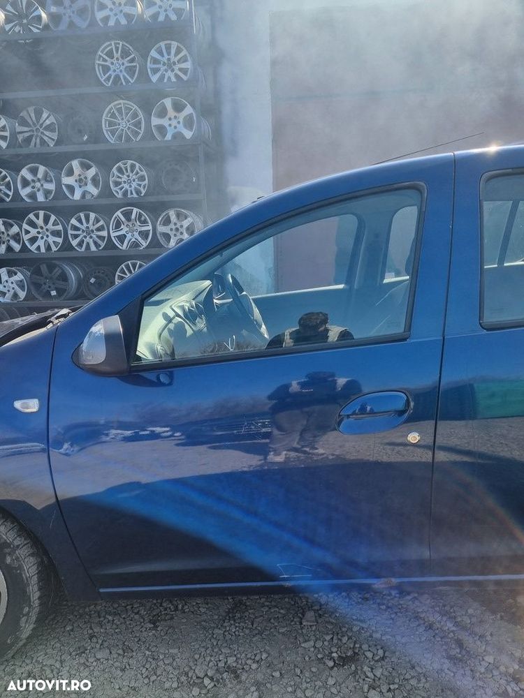 Usa Stanga Fata Dacia Sandero 2 2012 - 2016 Hatchback 4 Usi Bleu Cosmos TERPR (1472) - 1