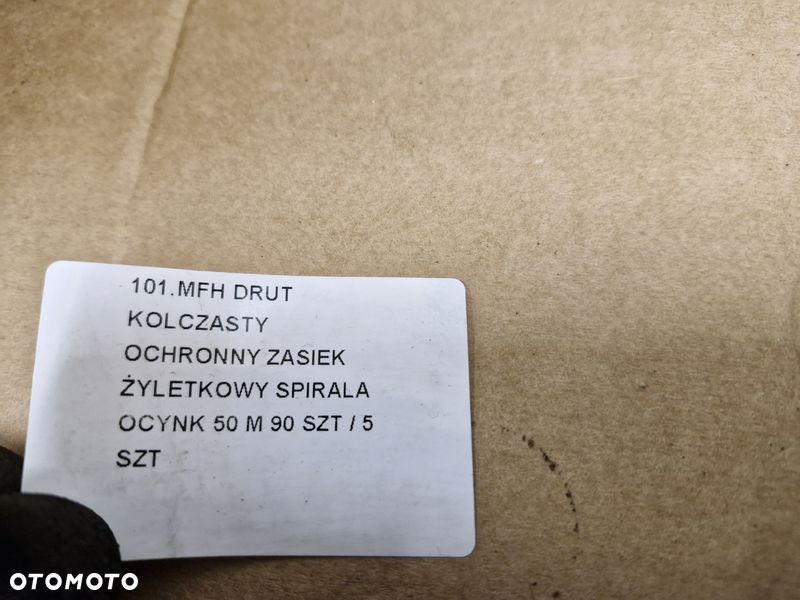 MFH DRUT KOLCZASTY OCHRONNY ZASIEK ŻYLETKOWY SPIRALA OCYNK 50 M - 5