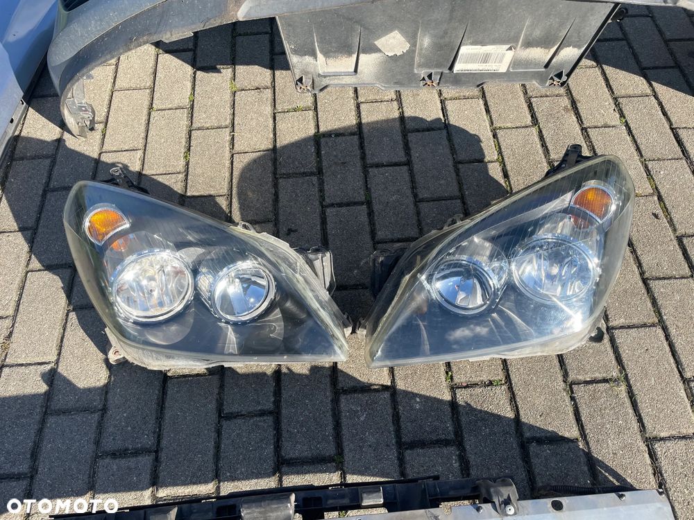 OPEL ASTRA H III PRZÓD KOMPLETNY BŁOTNIK LEWY PRAWY LAMPA REFLEKTOR PRZEDNI MASKA GRILL Z163 - 3