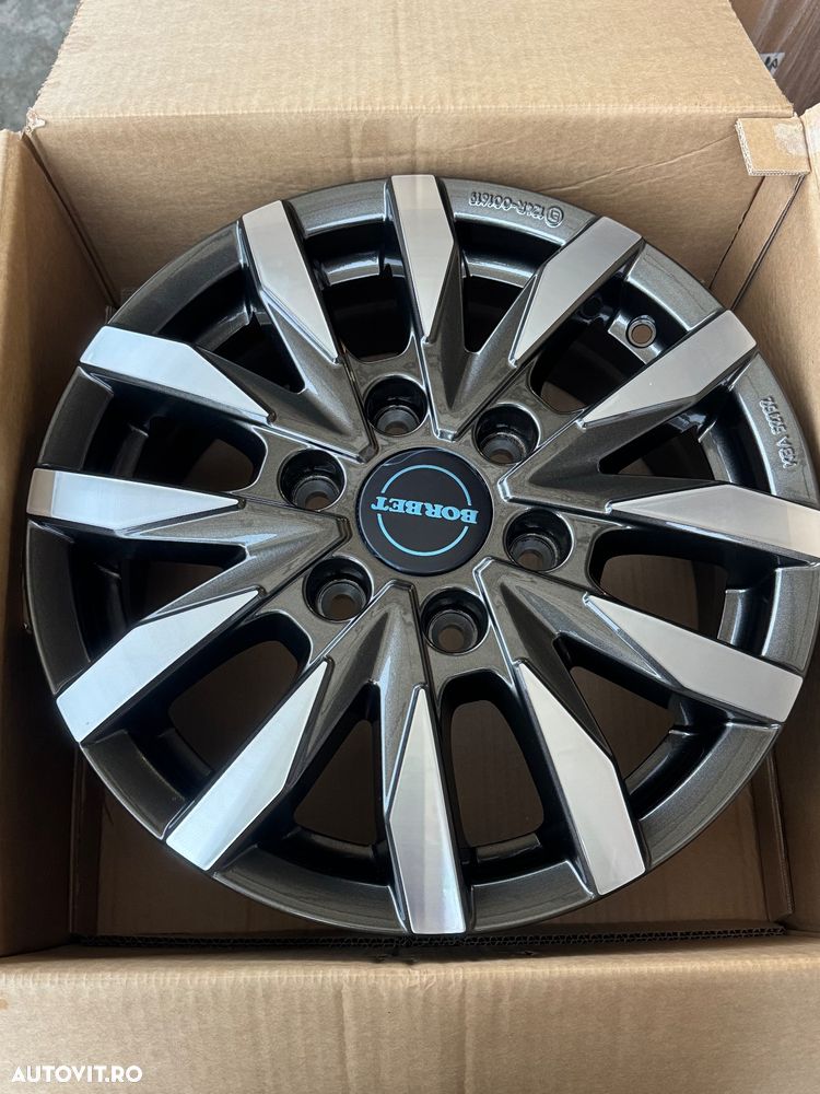 Vând jante aliaj Borbet bicolore Mercedes sprinter pe 16”