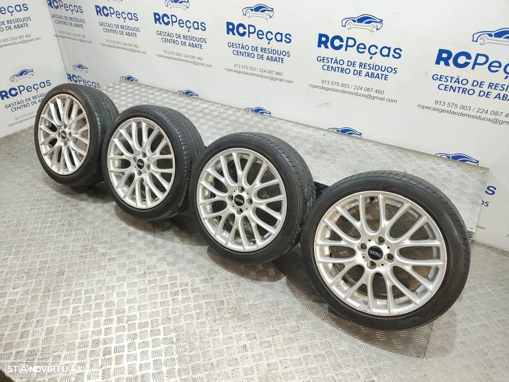 Conjunto jantes Originais 17 Cross Spoke Challenge Mini Cooper R56 John Cooper Works 7J ET48 4x100 - 8