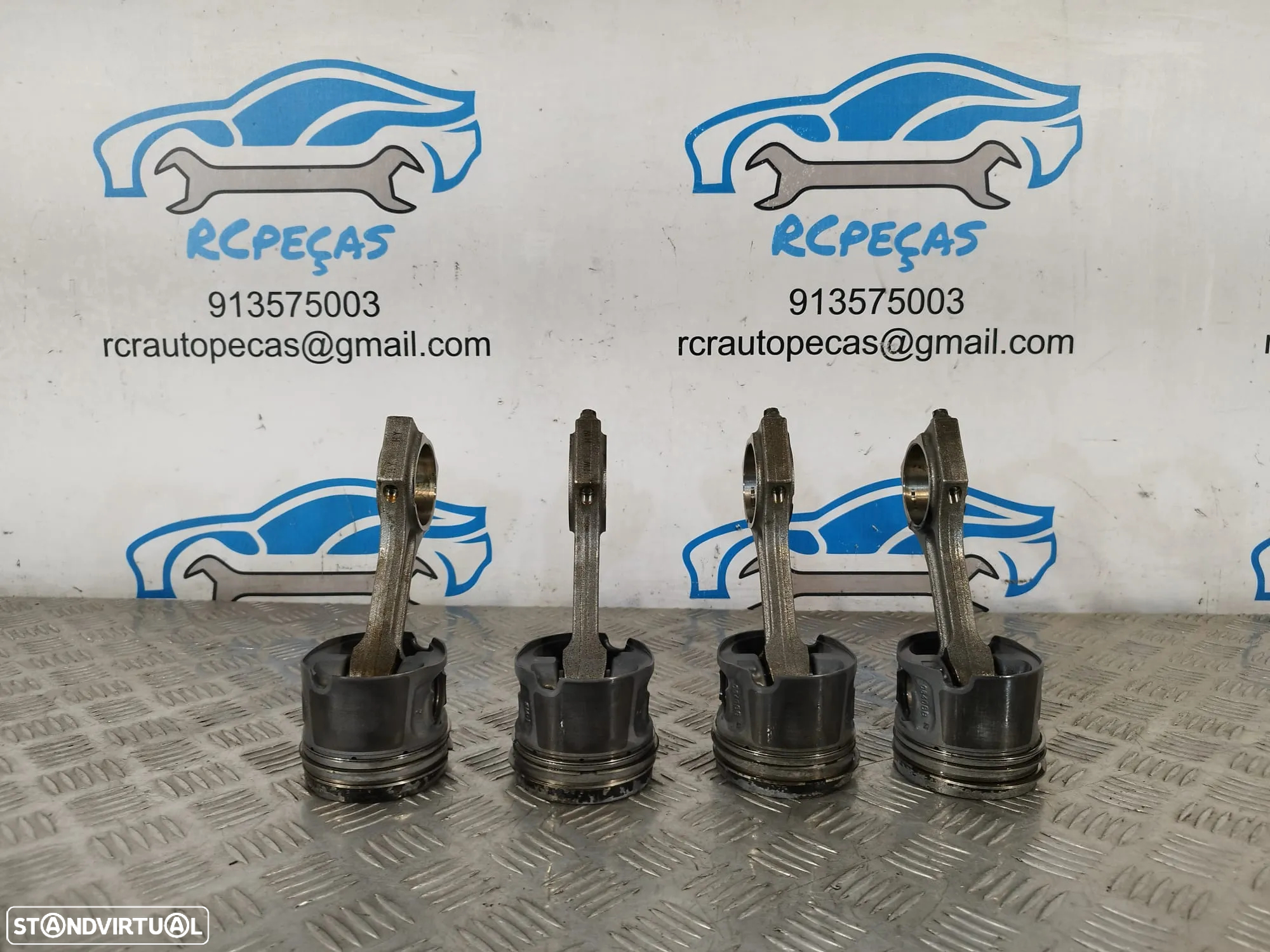 PISTÃO PISTÕES MOTOR BMW SERIE 1 E82 120D 16V 177CV N47D20C E81 E87 E88 SERIE 3 E90 E91 320D X1 E84 20D PISTON PISTONS BIELA BIELAS - 3