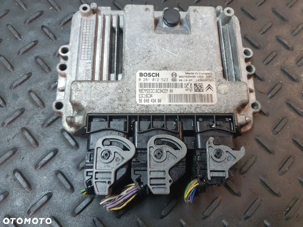 CITROEN C3 PEUGEOT 207 1.4HDI ECU KOMPUTER STEROWNIK SILNIKA 0281012523 9657699480 9664843480 - 2