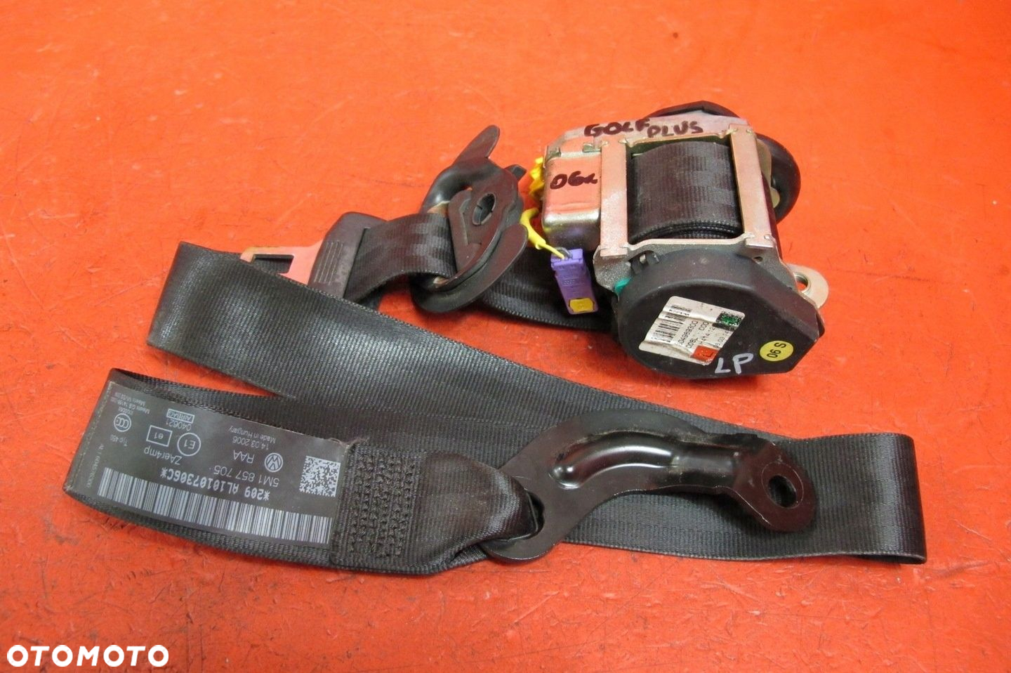 VW GOLF PLUS  PODUSZKI DESKA KONSOLA AIRBAG PASY SENSOR KPL - 12