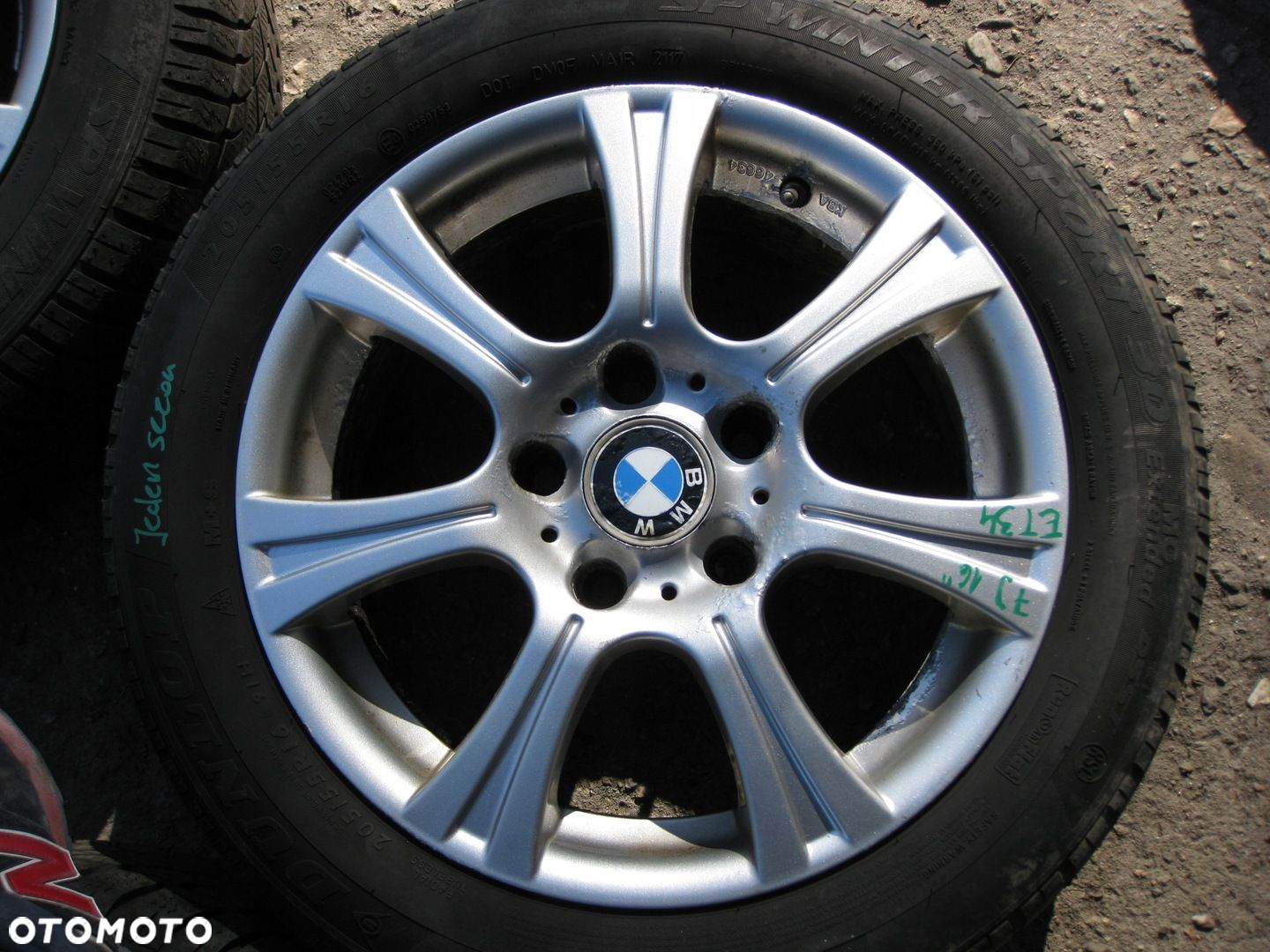 BMW FELGI ALUMINIOWE OPONY ZIMA R16 ET34 7 JX16 5X120 KBA 46634 - 7
