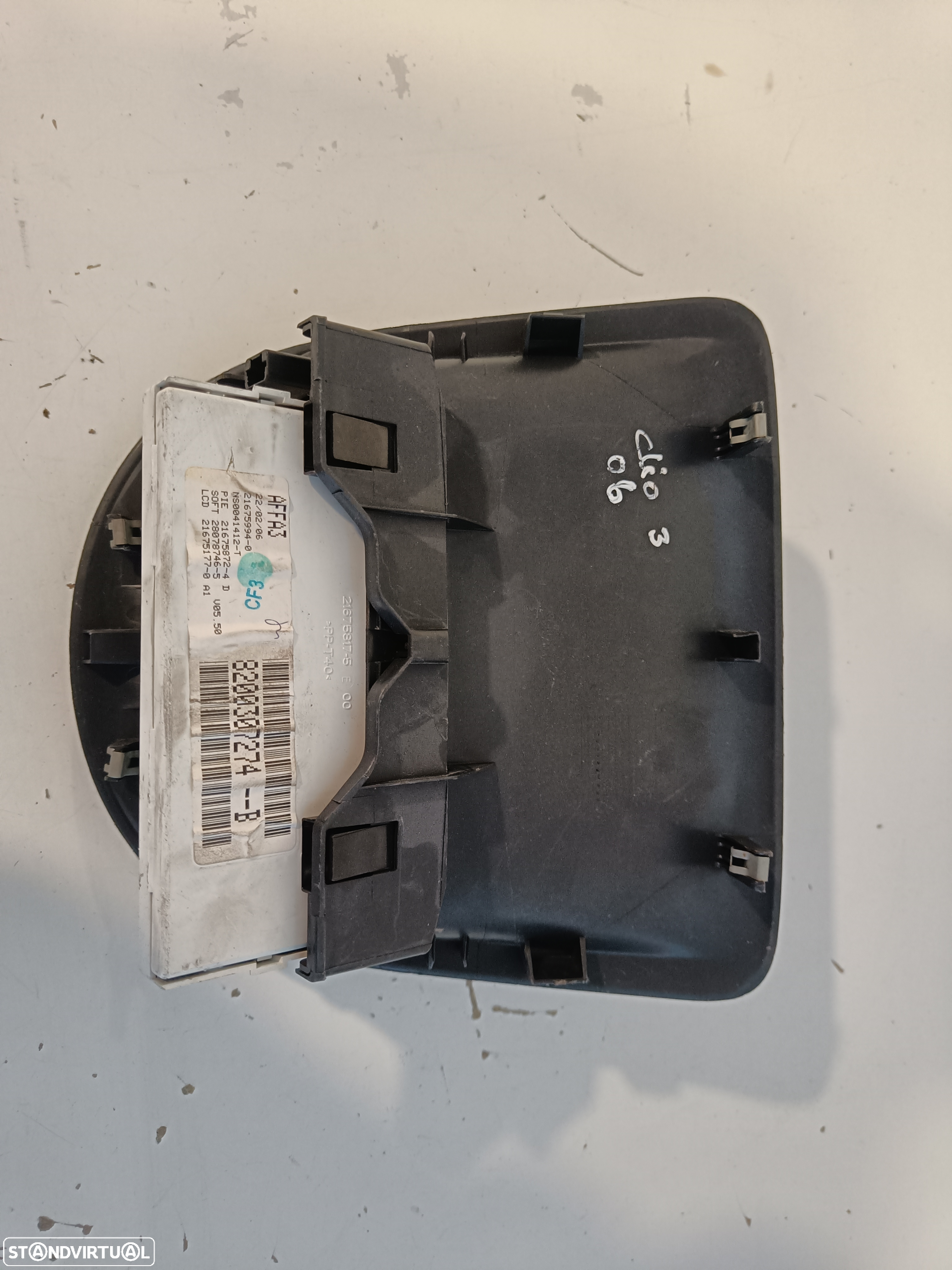 Display painel visor Renault Clio 3 2007 - 3