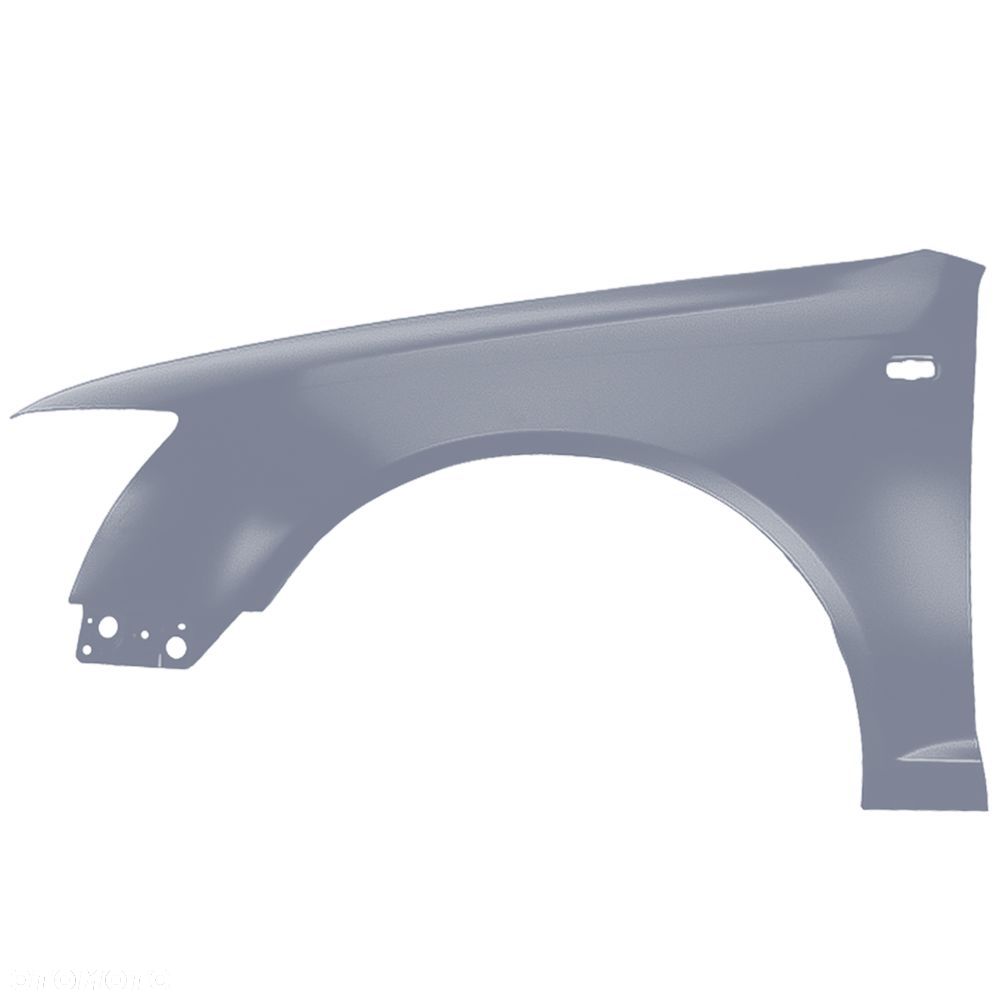 BLU Błotnik Audi A6 C6 LY7H Lewy Srebrny 2004-2008 przód AkoyaSilber - 2