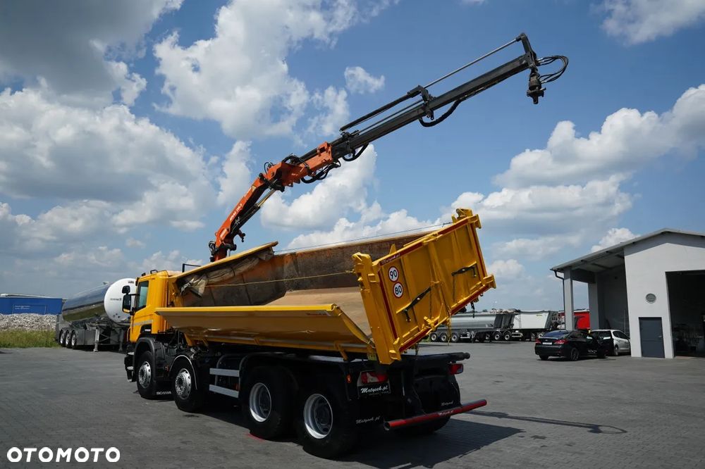 Scania P 410 / 8x4 / WYWROTKA - 6 M + HDS ATLAS 116.3  / ROTATOR / EURO 6 / - 11