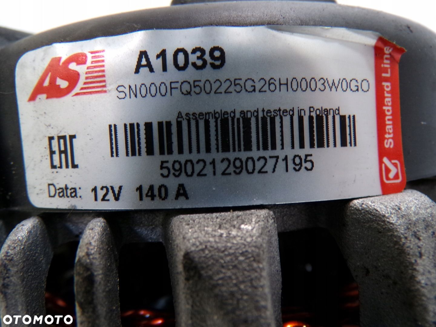 Alternator Opel Mokka A 1,7 CDTi AS A1039 - 5