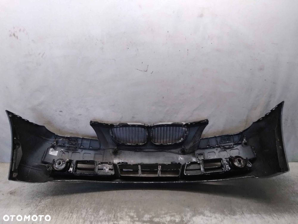 ^ ZDERZAK PRZÓD PRZEDNI BMW E60 E61 SERIA 5 SILBERGRAU SZARY PDC CZUJNIKI SPRYSKIWACZE LAMP XENON HALOGENY - 7