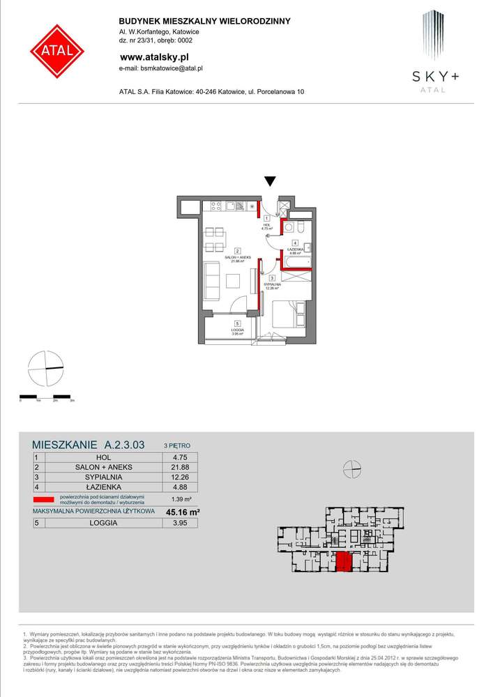 2-pokojowe mieszkanie 45m2 + loggia Bez Prowizji - Pełny obrazek: 2/24