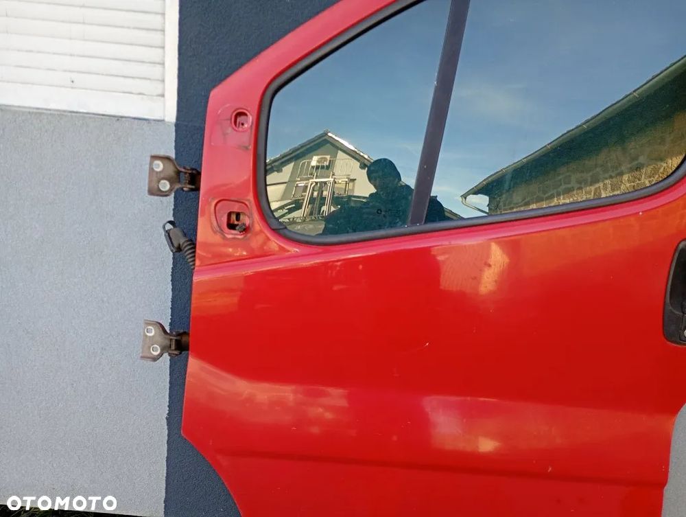 Drzwi Przednie Lewe Przód Kompletne Czerwone Opel Vivaro A Trafic II Primastar 2001-2014 - 3