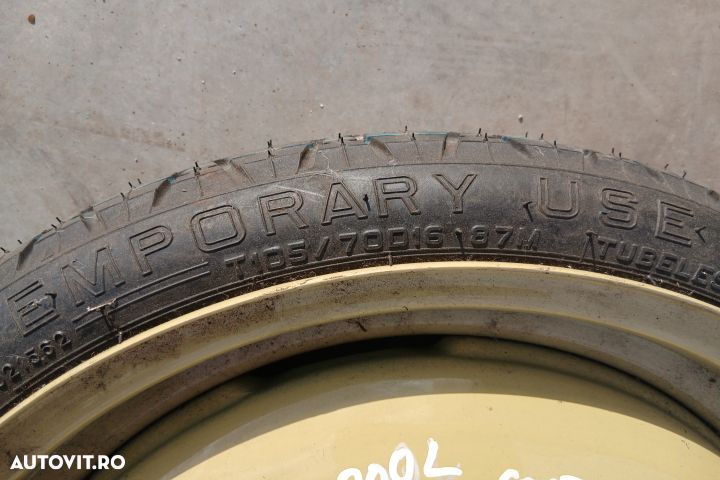 Roata de rezerva slim R16 105/70 R16 J16X4T 105/70 R16 J16X4T Daihats - 2