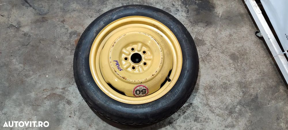 ROATĂ REZERVĂ TOYOTA PRIUS R16 5X100 T135/80 D16 / 2009-2015 - 1