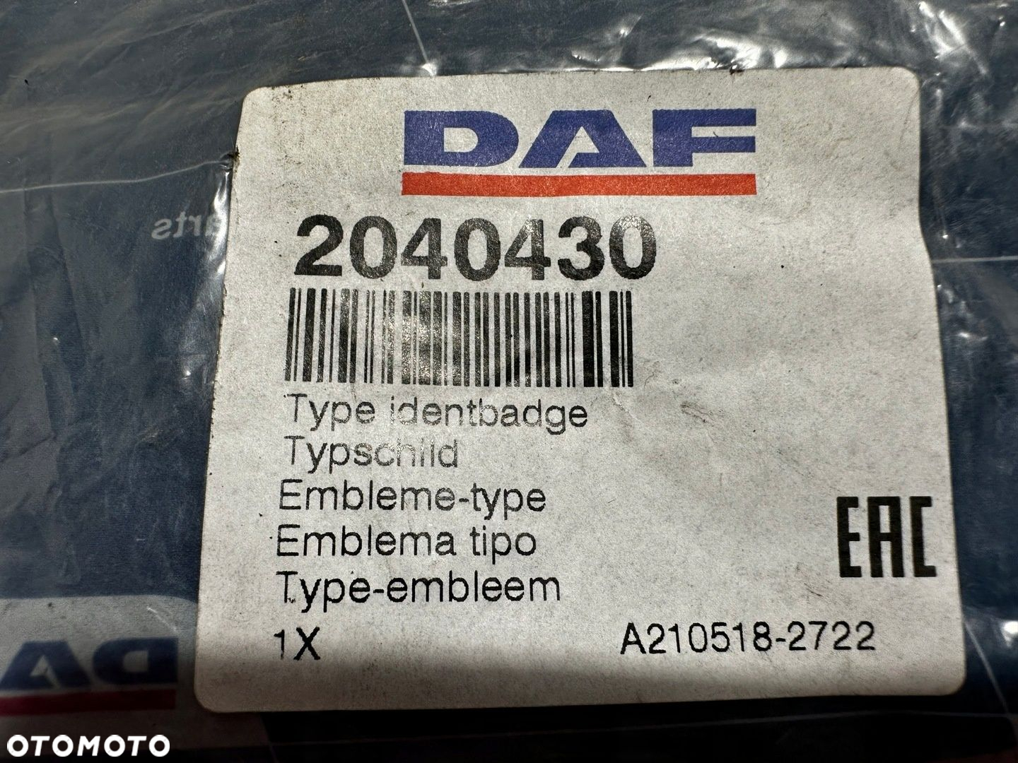 Emblemat Logo Litera DAF XF 2040430 - 3