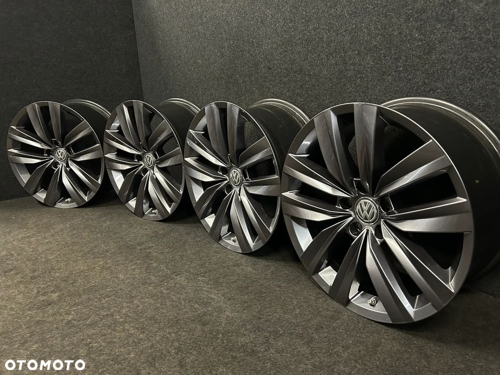 Alufelgi VW Arteon R-Line, Passat B8, B7, Tiguan, Sharan 18 cali 5x112 4szt. Ładne z czujnikami! - 1