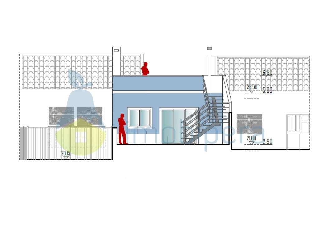 Projeto Aprovado para Moradia T3 em Banda - Alcantarilha - Grande imagem: 2/10
