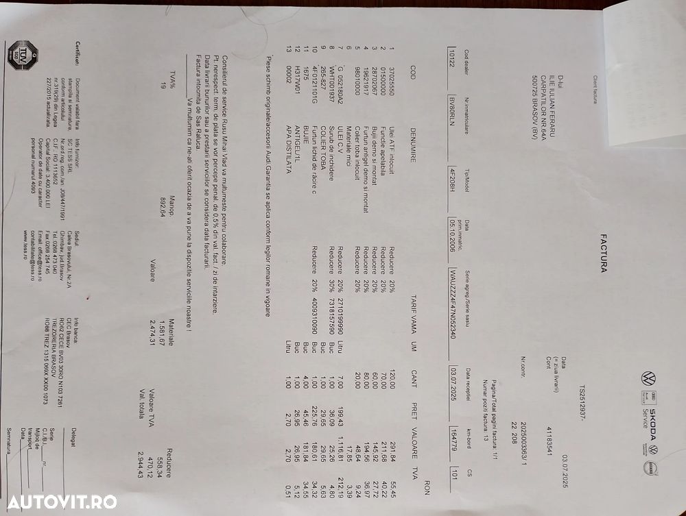 Audi A6 2.0 TFSI Multitronic - 11