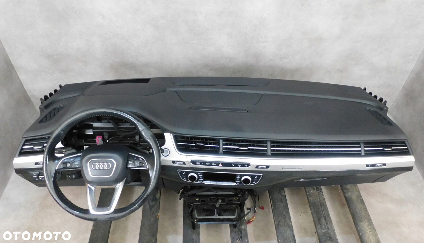 AUDI Q7 4M KONSOLA HUD KOMPLETNA DESKA ROZDZIECZA KOKPIT AIRBAG HEAD UP - 1