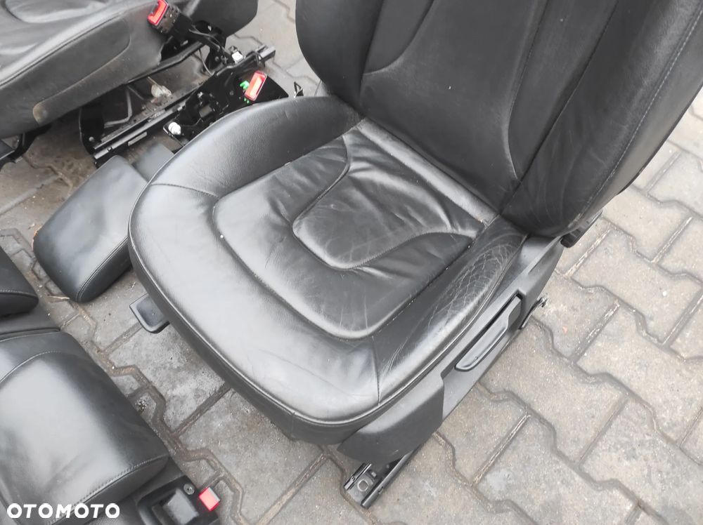 AUDI A4 B8 SEDAN FOTELE SKÓRZANE SKÓRA PODGRZEWANE KOMPLET WYSYŁKA !!!! - 14