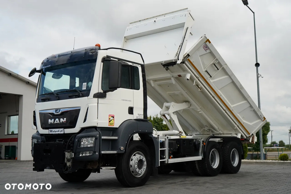 MAN TGS 26.460 / 6X4 / 3 STRONNA WYWROTKA / HYDROBURTA / CZOŁOWNICA  / AUTOMAT /