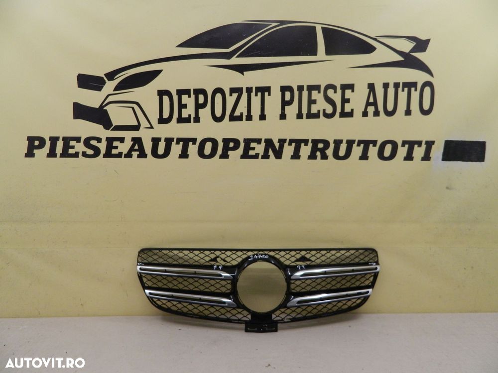 Grila radiator Mercedes GLE W166, 2015, 2016, 2017, 2018, 2019, cod origine A1668880260. Fisurata. - 1