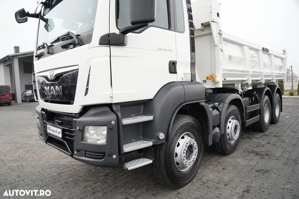 MAN TGS 35.420 / 8x4 / BASCULĂ DUBLĂ / HIDRODOXIE LATERALĂ / BORDMATIC / AUTOMATĂ - 15