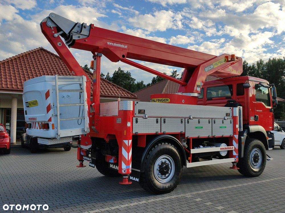 MAN TGM 18.280 4x4 Zwyżka Bison Palfinger TKA 28 Podnośnik Koszowy - 10