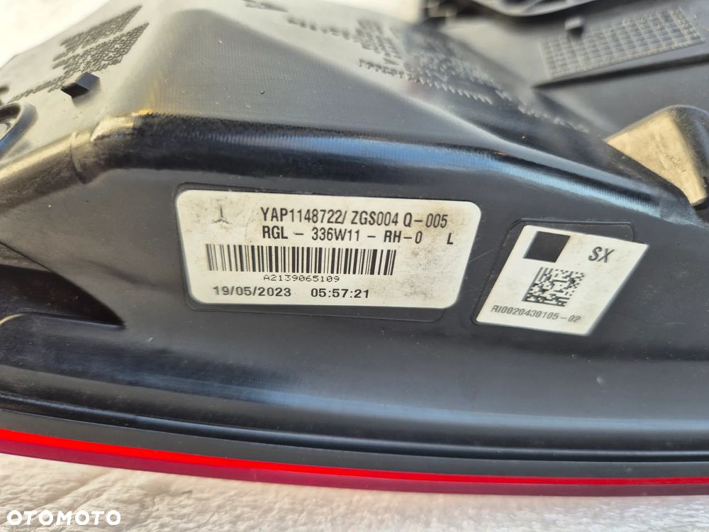 Lampa  lewy tył Mercedes E Klasa W213 Sedan A2139065109 - 5