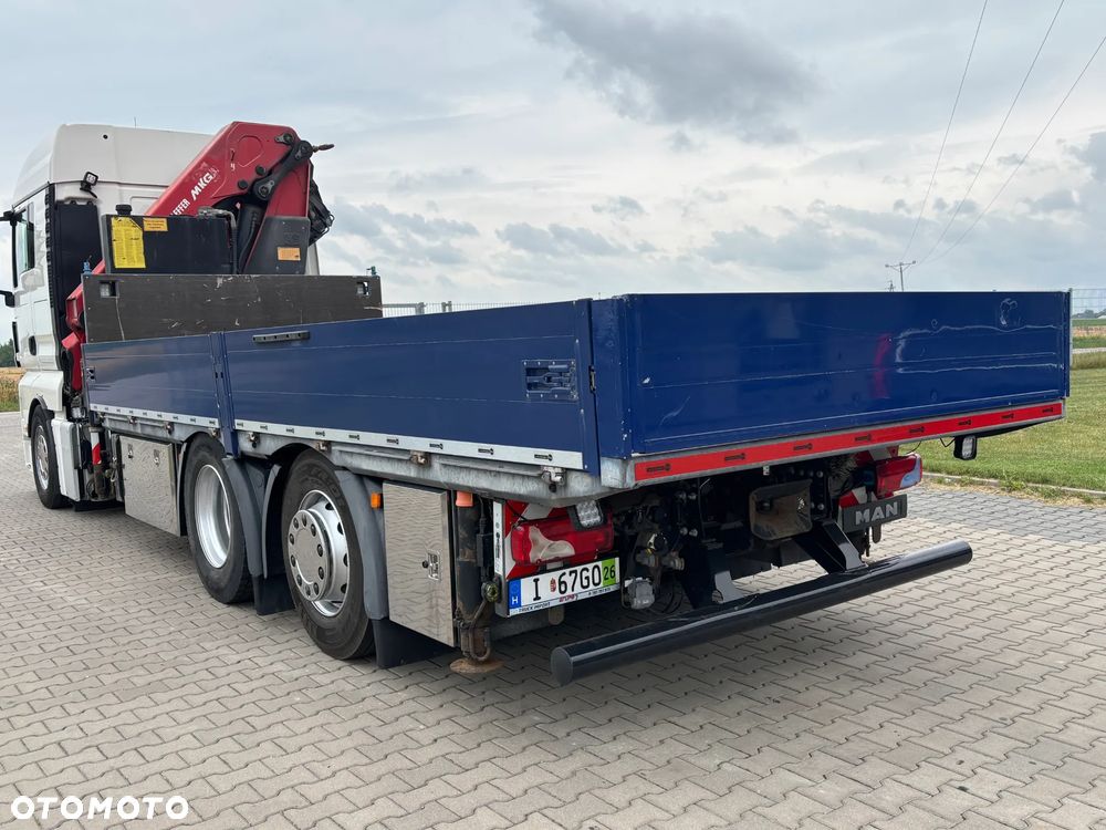 MAN TGX 26.480 6x2/4 z HDS z przodu na wieńcu HMF 3220 K5 , energetyka, konstrukcje dachowe , montażowy dźwig, budowlanka , kontenery (PALFINGER, HIAAB, EFFER, FASSI) cały na poduszkach - 11