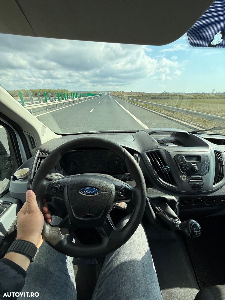 Ford Transit 2016 2.2 Punte Dubla L4 L5 XL XXL Bena 5.5m lunga TVA luata din reprezentanța Ford RO Km reali carte service Istoric Fără probleme Bena Aluminiu Dokka Camioneta NU Mercedes Sprinter VW crafter Boxer Pick-Up 4 bucăți disponibile diferite marim - 8