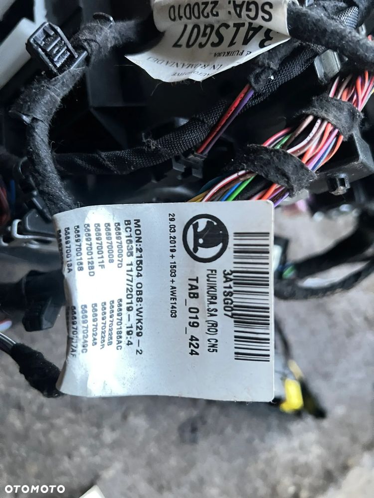 Kompletna wiązka kabinowa Skoda Kodiaq 2019r 2.0TSI 4x4 DSG 85tyś przebiegu - 4