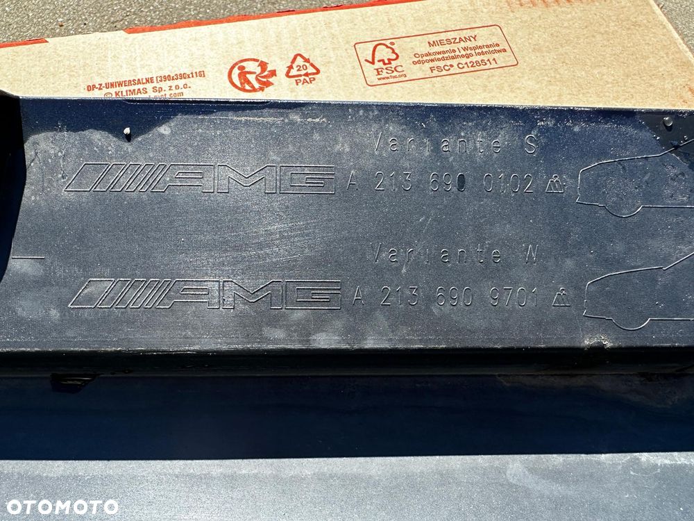 Listwa Progowa Lewa Próg Mercedes E-Klasa W213 E45 AMG A2136900102 stan bdb - 9
