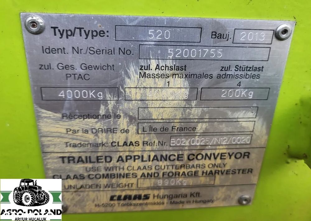 Claas VARIO 750 (NOWY MODEL)- 2013 ROK + WÓZEK + KOSY BOCZNE - 6