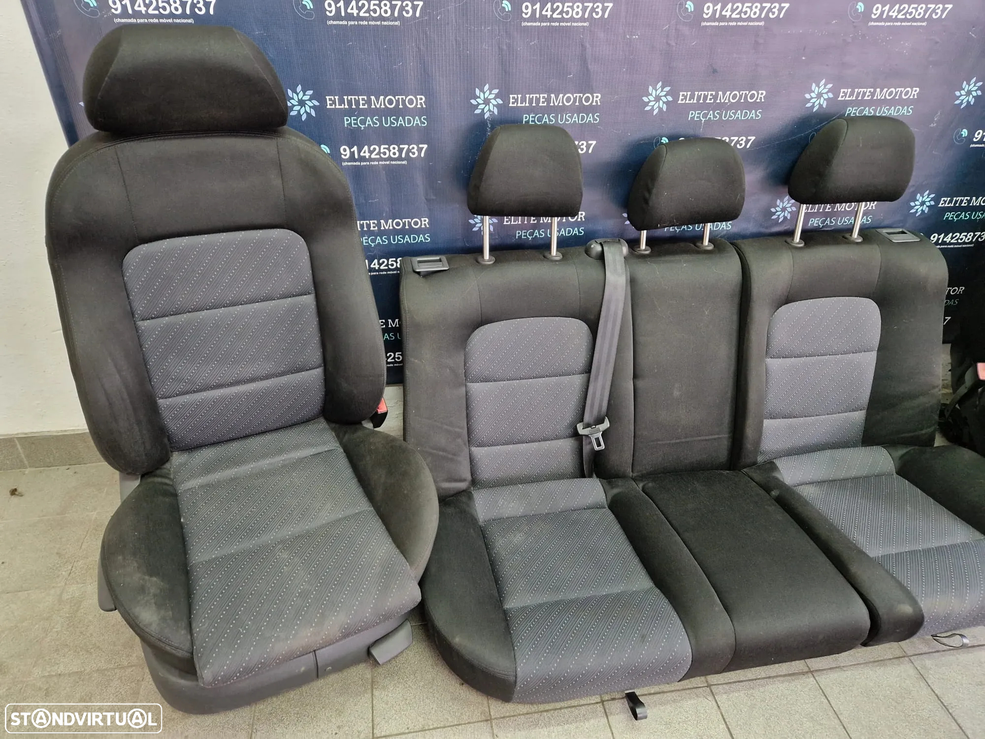 Jogo de bancos usados SEAT LEON 1M FR TOLEDO tecido - 4