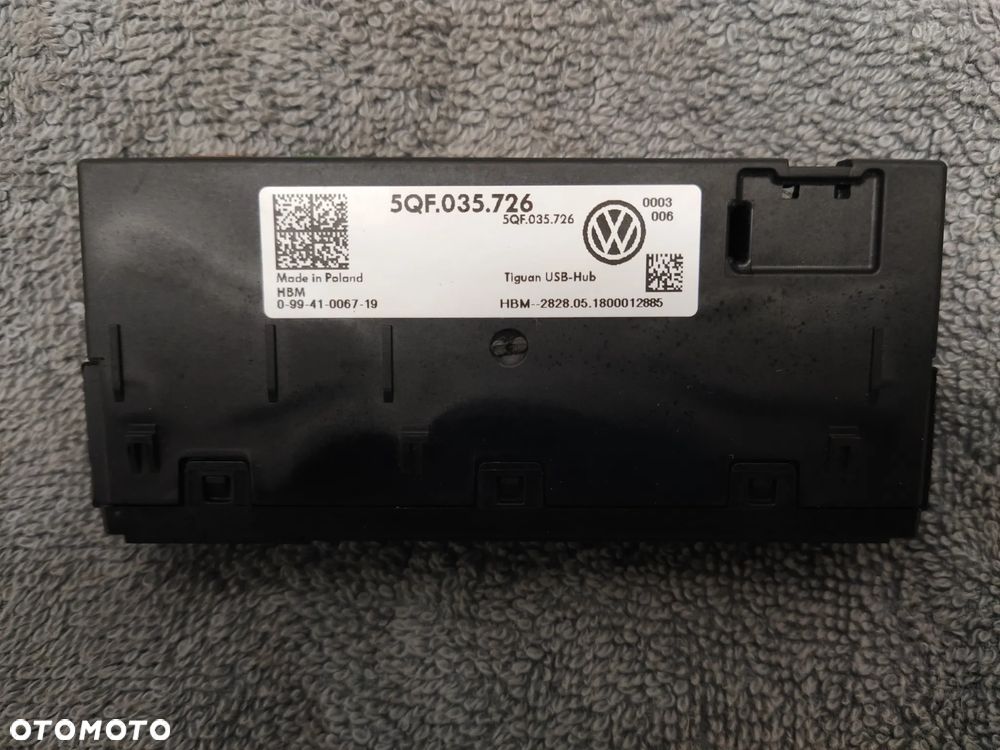 VW TIGUAN II PANEL PRZYCISKI POKRĘTŁA KLIMATYZACJI MODUŁ USB AUX MONITOR EKRAN NAWIGACJI LICZNIK ZEGARY PRĘDKOŚCIOMIERZ VIRTUAL COCKPIT LED ORYGINAŁ - 7