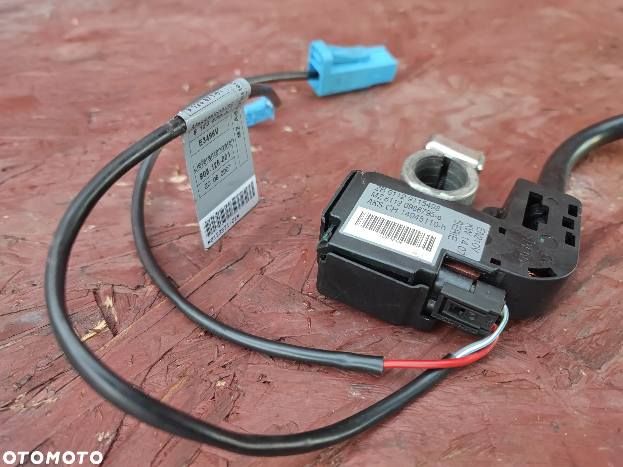 BMW E60 / E61 / E90 / E91 / E92 / E91LCI / E93 /  ORYGINALNA KLEMA MINUSOWA IBS / AKTYWNA KLAMA MINUSOWA O NR. 9 132 249 /  7 603 567 / 9 184 209 / 9 184 203 / 6 944 687 / 9 164 348 OEM. SPRAWNA W 100% - 3