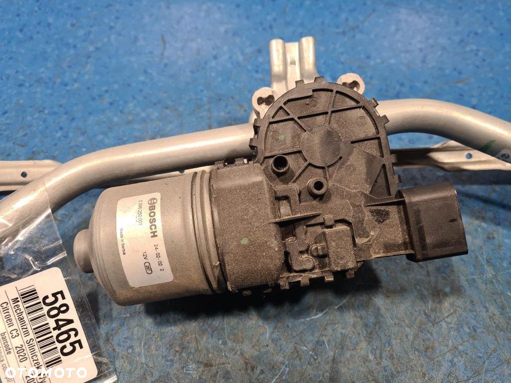 CITROEN C3 III LIFT MECHANIZM SILNICZEK WYCIERACZEK PRZÓD 0390250001 - 2