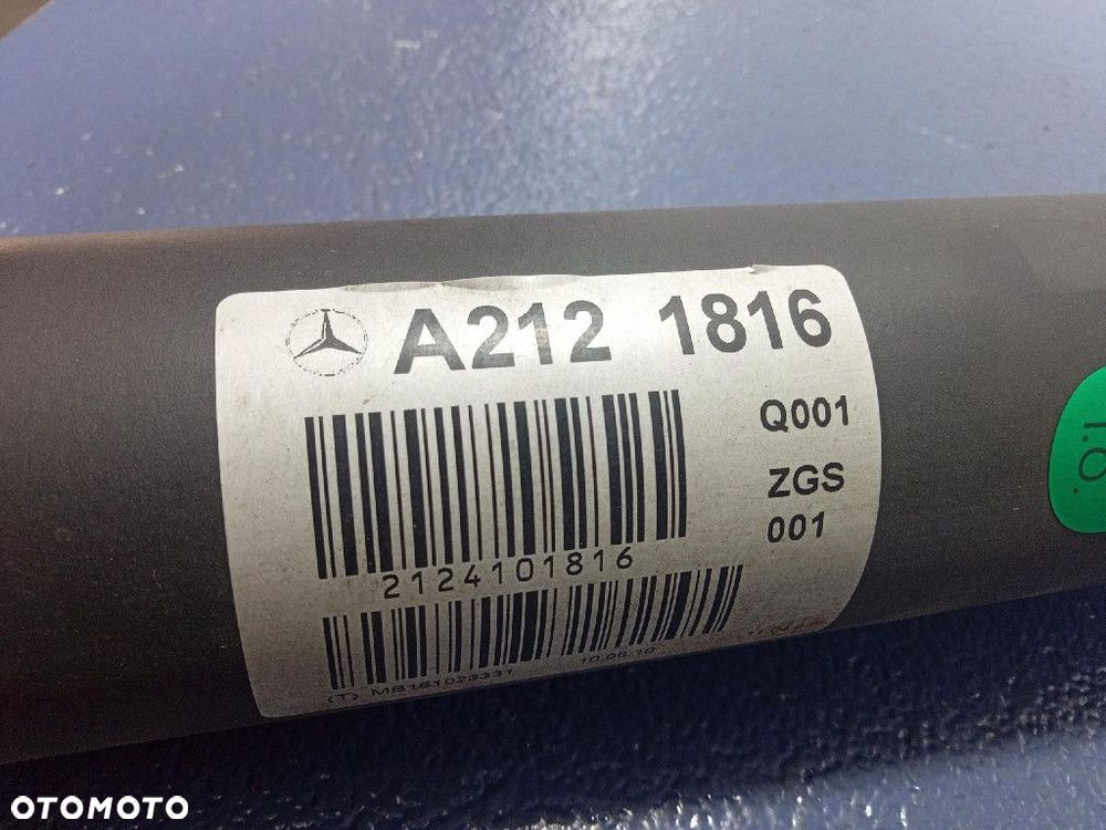 MERCEDES E KLASA W212 2.2CDI KOMBI  WAŁ NAPEDOWY TYLNY A2121816 651.925 - 4