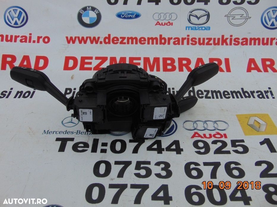 Manete stergatoare semnalizare BMW X1 E84 pilot tempomat spirala banda - 3
