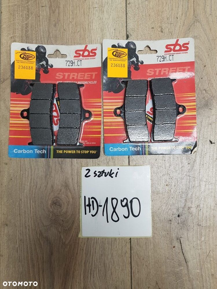 Klocki hamulcowe SBS 729H.CT Harley Davidson - 1