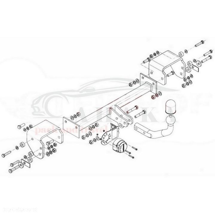 Hak Holowniczy Odkręcany Do Citroen C1 I 2005-2014 - 3