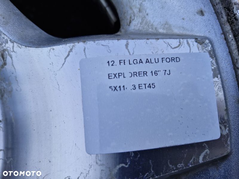 FORD EXPLORER 2 II FELGA ALUMINIOWA ALUFELGA 16" CALI 7J 5x114.3 ET45 - 2