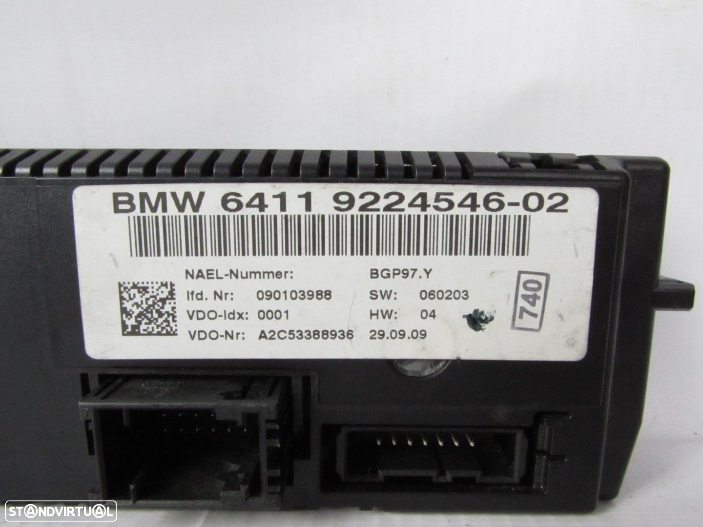Painel AC / Ar Condicionado Automático Seminovo/ Original BMW 1 (E81)/BMW 3 (E90... - 3