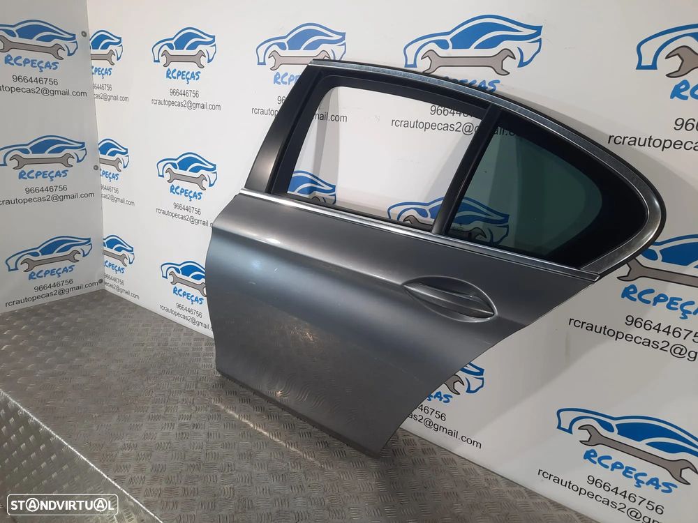PORTA PORTAS TRASEIRA TRÁS ESQUERDA BMW SERIE 5 F10 SEDAN CARRO FECHO ELEVADOR MOTOR PUXADOR VIDRO ESCURECIDO - 3