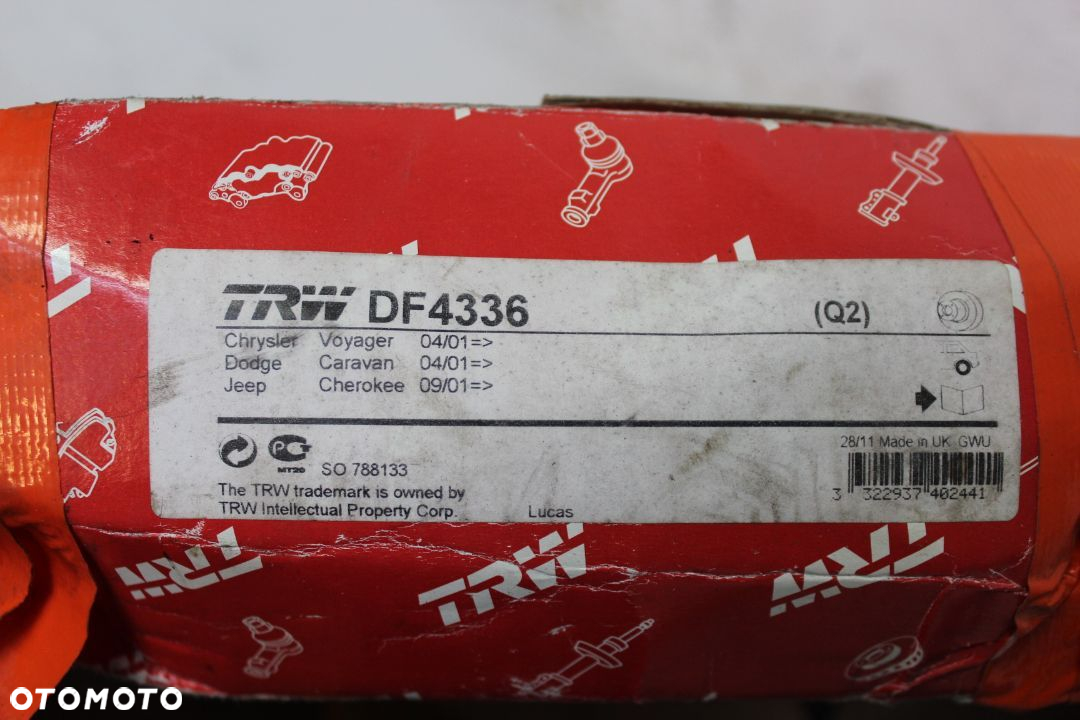 TARCZE HAMULCOWE TYLNE CHRYSLER DODGE TRW DF4336 - 6