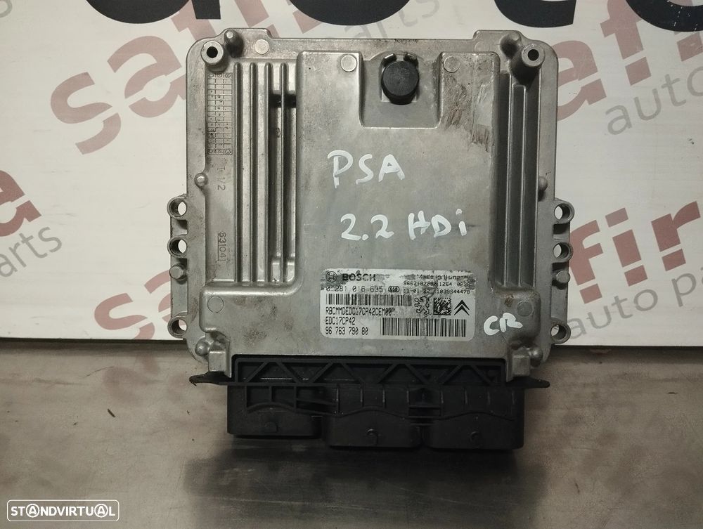 UNIDADE / CENTRALINA DO MOTOR PEUGEOT 508 / CITROEN C5 2.2HDI REF. 0281016635 9676379080 - 2