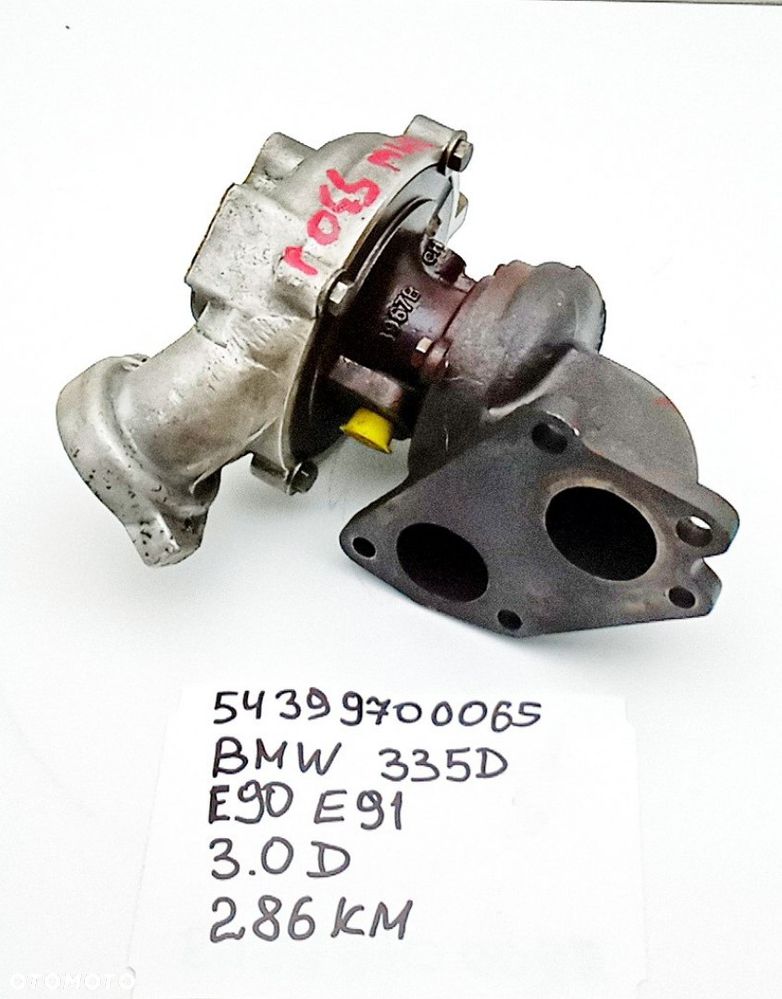 TURBINA 3.0 D 286KM M57 BMW 335D E90 E91 54399700065 - 3