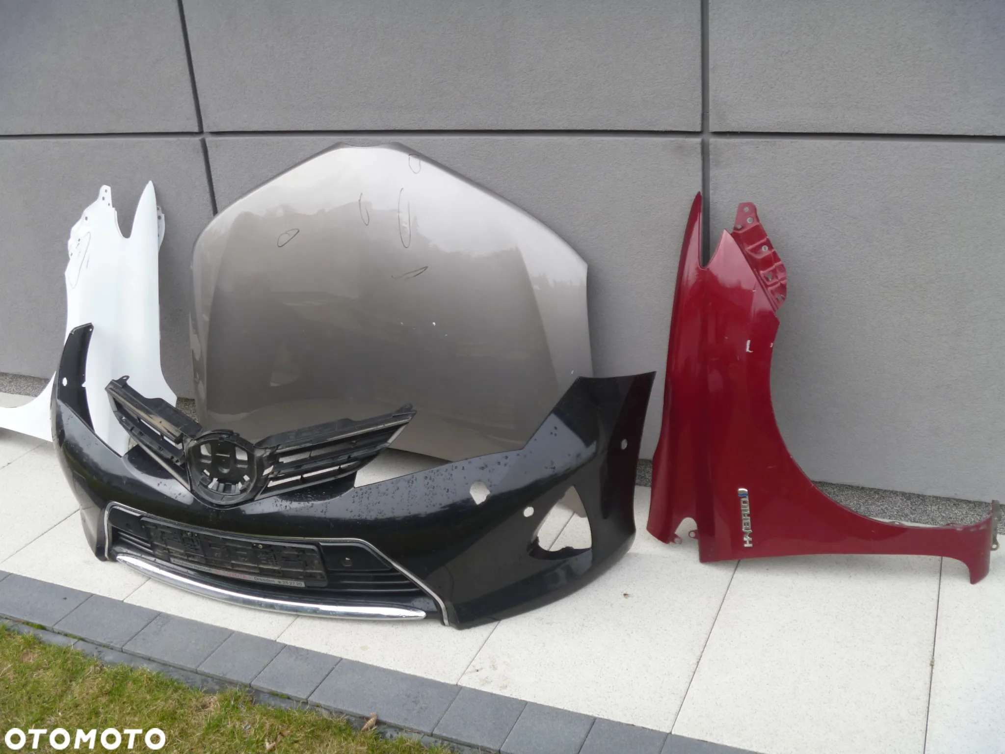 TOYOTA AURIS II ZDERZAK PRZEDNI KRATKI ORYGINAŁ 6 PDC SPRYSKI - 2